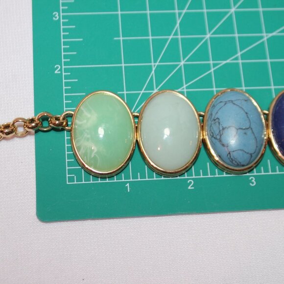 Talbots Oval Cabochon Statement Necklace - Picture 5 of 11